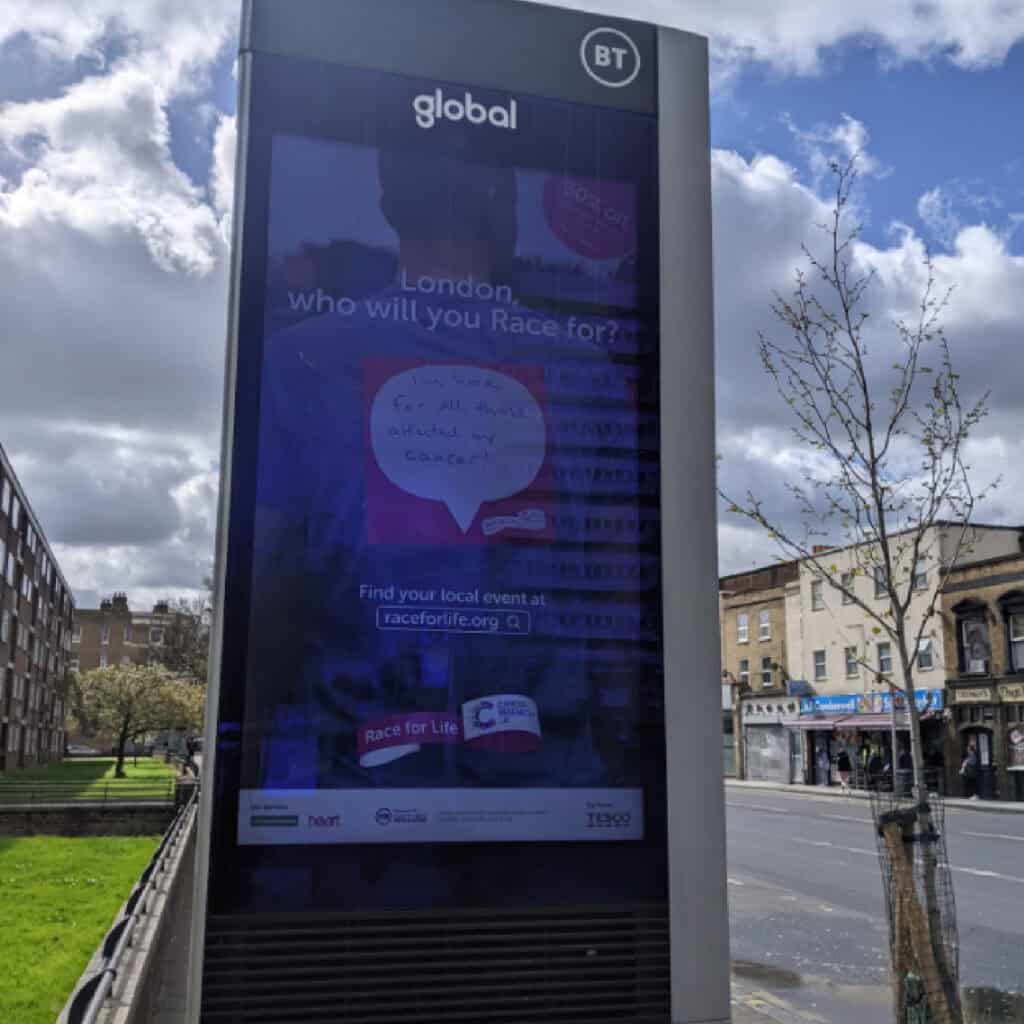 Cancer Research UK, Race for Life Campaign 2022